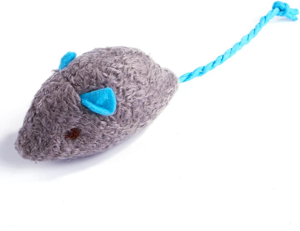 Q.Y.HOME short fleece cat toy for indoor kittens