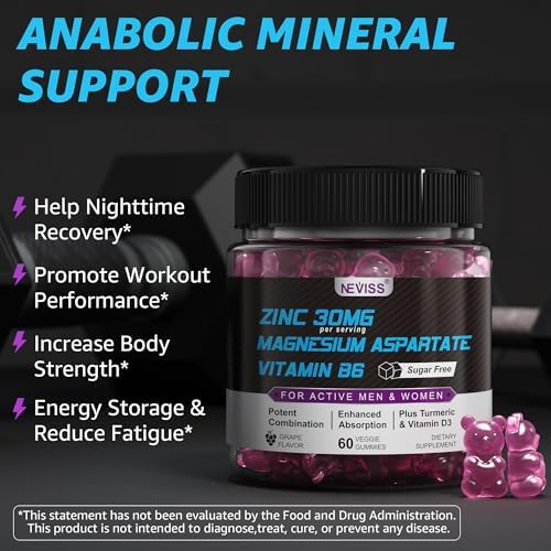 Chewable ZMA supplement for men and women featuring B6 and B12 vitamins
