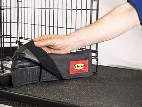 Close up view of the water resistant and hair repellent nylon material of The Paw Saver.