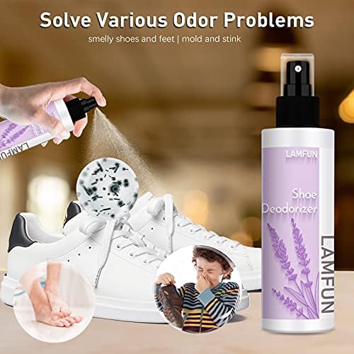 Natural lavender foot deodorant spray for stinky sneakers