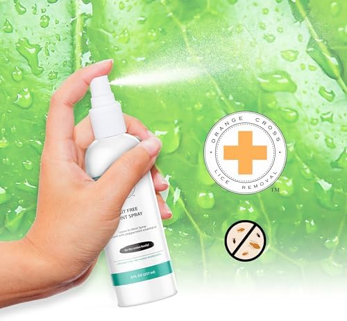 Imported USA lice removal spray with peppermint oil for daily defense