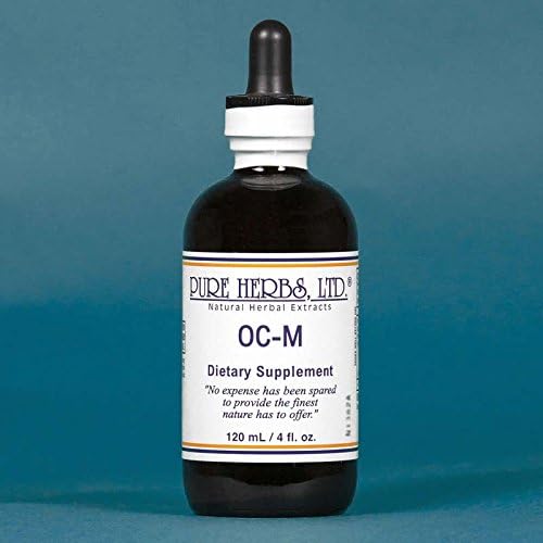 Pure Herbs Ltd OC M liquid extract four fluid ounce bottle front view authentic herbal supplement