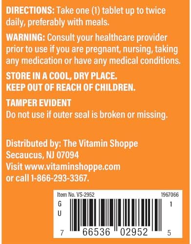 The Vitamin Shoppe brain health supplement bottle cap and seal detail.