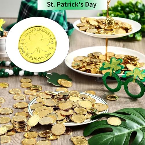 Durable non toxic plastic gold play money for kids themed birthday party favor bags.