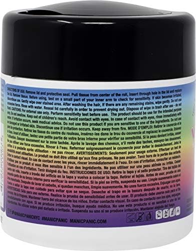Manic Panic color remover towelettes container angle view displaying vegan and cruelty free logos