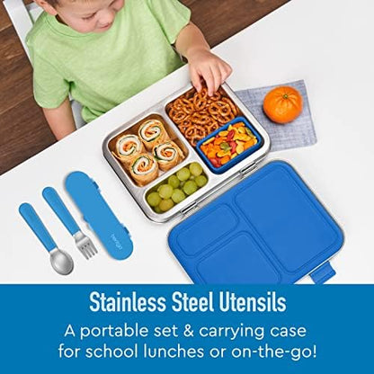 Bentgo Kids fork and spoon set with silicone handles