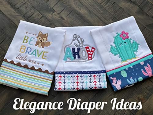 Close up view of Elegance Diaper cotton fabric texture