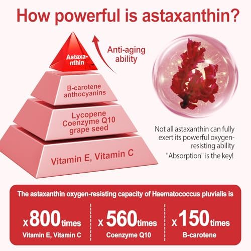 Leaping Lynx triple strength astaxanthin nutritional supplement bottle