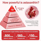 Leaping Lynx triple strength astaxanthin nutritional supplement bottle
