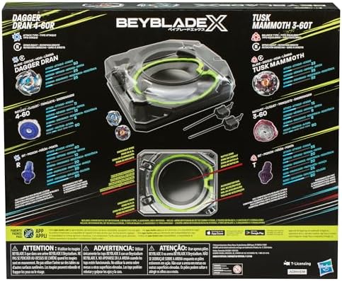 Beyblade X Dagger Dran 4-60R Attack type top detail