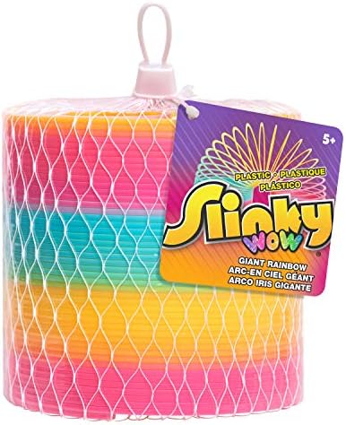 Sensory fidget spring toy being stretched by hand for stress relief