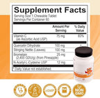 Serawise Quercetin Hist Defense Junior chewable tablets label details