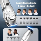 Full contents of the Jack and Rose four in one personal care grooming kit with USB cables