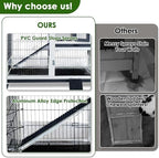 Bunny Hutch Indoor Rabbit Cage Outdoor 2-Story Rabbit House with Urine Guards and 2 Removable Tray for Small Animals - Image 6
