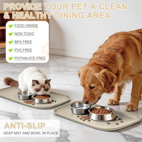 Smilool dog feeding mat rounded corners and flexibility