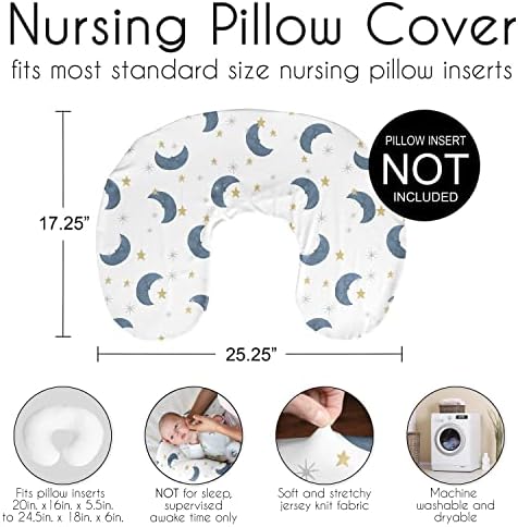 Authentic USA imported nursing pillow cover in watercolor design