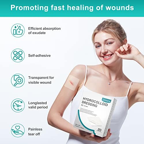 Zero point three millimetre thickness comparison of Dimora flexible hydrocolloid patch