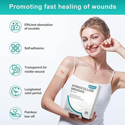 Zero point three millimetre thickness comparison of Dimora flexible hydrocolloid patch