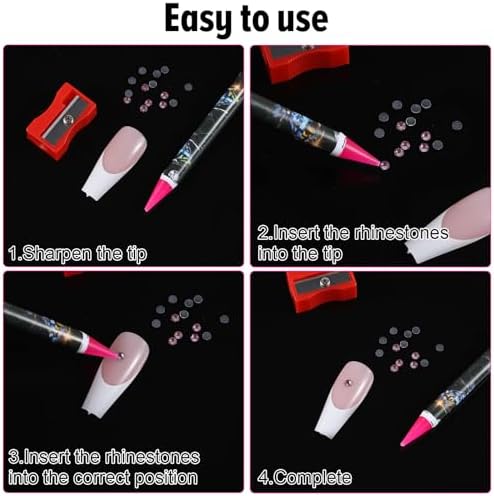 Showing how to sharpen the Bremorou rhinestone picker pen
