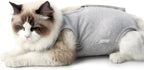 Cat Recovery Suit for Male and Female Surgical Post Surgery Soft Cone Onesie Shirt Clothes Neuter Licking Protective Diapers Outfit Cover Kitten Spay Collar(L, Camouflage) - Image 9