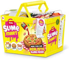 Authentic Slime Mart Series 1 unboxed components with faux pepperoni and cheese.