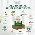 Erbaid poison ivy rash treatment soap bar ingredients side view