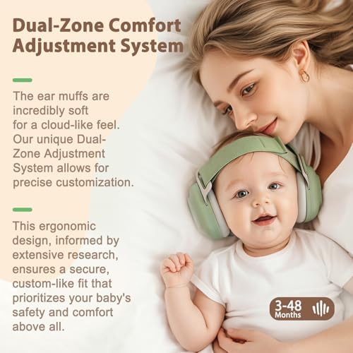 Top view of Seozio baby earmuffs showing durability