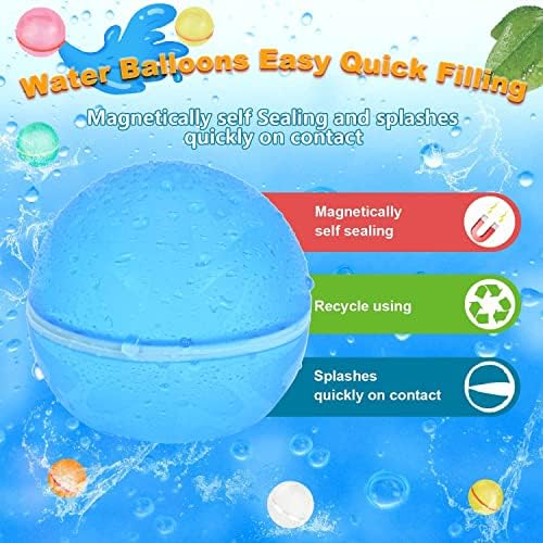 Children submerging 98K self sealing water bombs into a swimming pool for instant magnetic filling