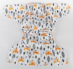 Interior view of Sigzagor pocket cloth diaper with moisture wicking lining