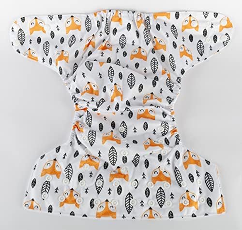 Interior view of Sigzagor pocket cloth diaper with moisture wicking lining