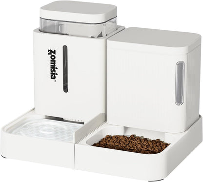 ZOMISIA Gravity Dog Food and Water Dispenser, 2 in 1 Automatic Dog Feeder with 180 Degree Rotatable, 2 Pack Large Capacity Self Feeding for Small Dogs Puppy, Black, 1.6GALx2 - Image 10