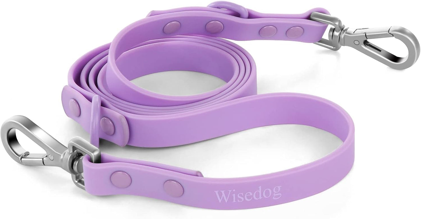 Wisedog Waterproof Dog Leash - 5ft/6ft Adjustable with 2 Metal Swivel Hooks, Easy to Clean Dog Leashes for Small, Medium, Large Breed Dogs (Navy S) - Image 15