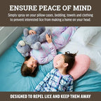 Lice Queen natural non toxic daily hair shield spray bottle label details