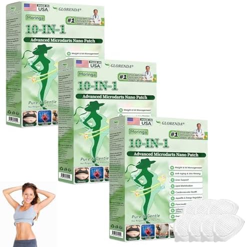 Glorenda Moringa ten in one microneedle patches showing ultra thin transparent design