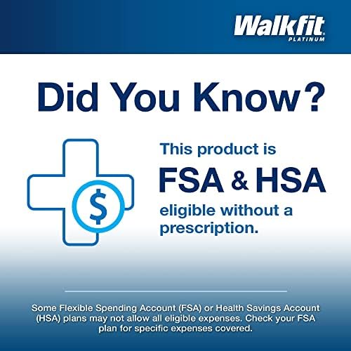 WalkFit Platinum orthotic insoles showing the Bio-Lock gel heel cup for shock absorption.