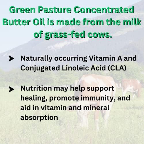 Green Pasture product packaging with ingredient information