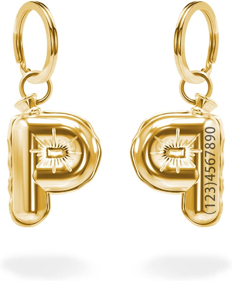 Dogs Tag Stylish Personalized Double Sided Deep Engraved Cat & Dog Tags Engraved for Pets Bone Balloon Shape Brass - Image 10