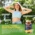 Back label of Totaria body deodorizing capsules detailing sodium copper chlorophyllin and antioxidant blend.