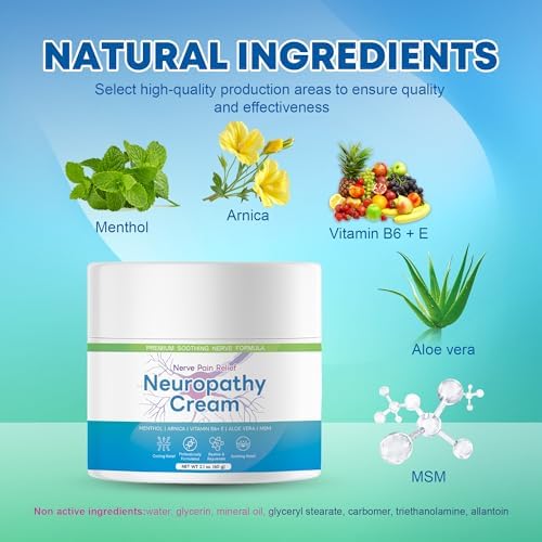 Fast-acting neuropathy cream texture and consistency