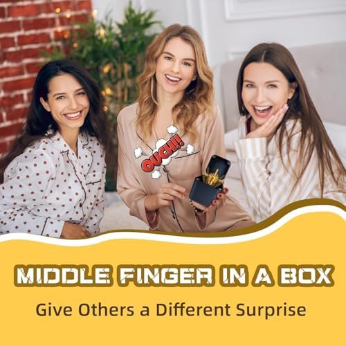 Compact side profile view of the premium quality mechanical joke box prank