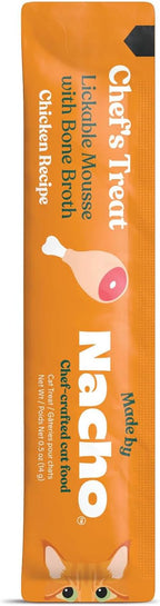 Twelve count box of Made By Nacho lickable cat treat tubes