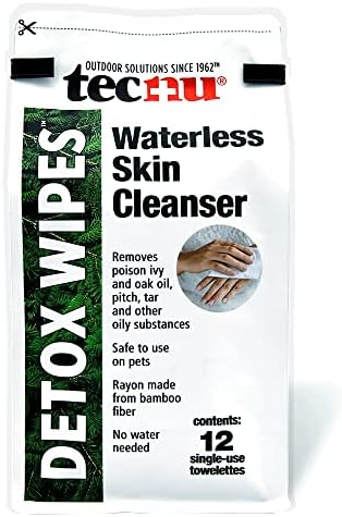 Tecnu imported skincare detox wipes packet details and instructions