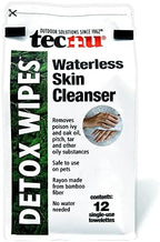 Tecnu imported skincare detox wipes packet details and instructions