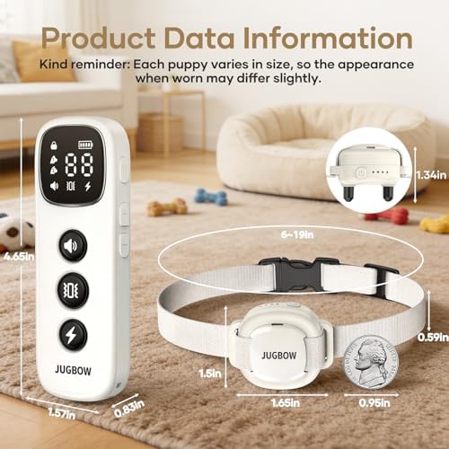 Shock Collar for Small Dogs - 4200FT Dog Training Collar with Remote for 5-30lbs Mini Small Dogs, IPX8-Waterproof Rechargeable E-Collar with Beep (1-9), Vibration(1-3), Safe Shock(0-16) - Image 3