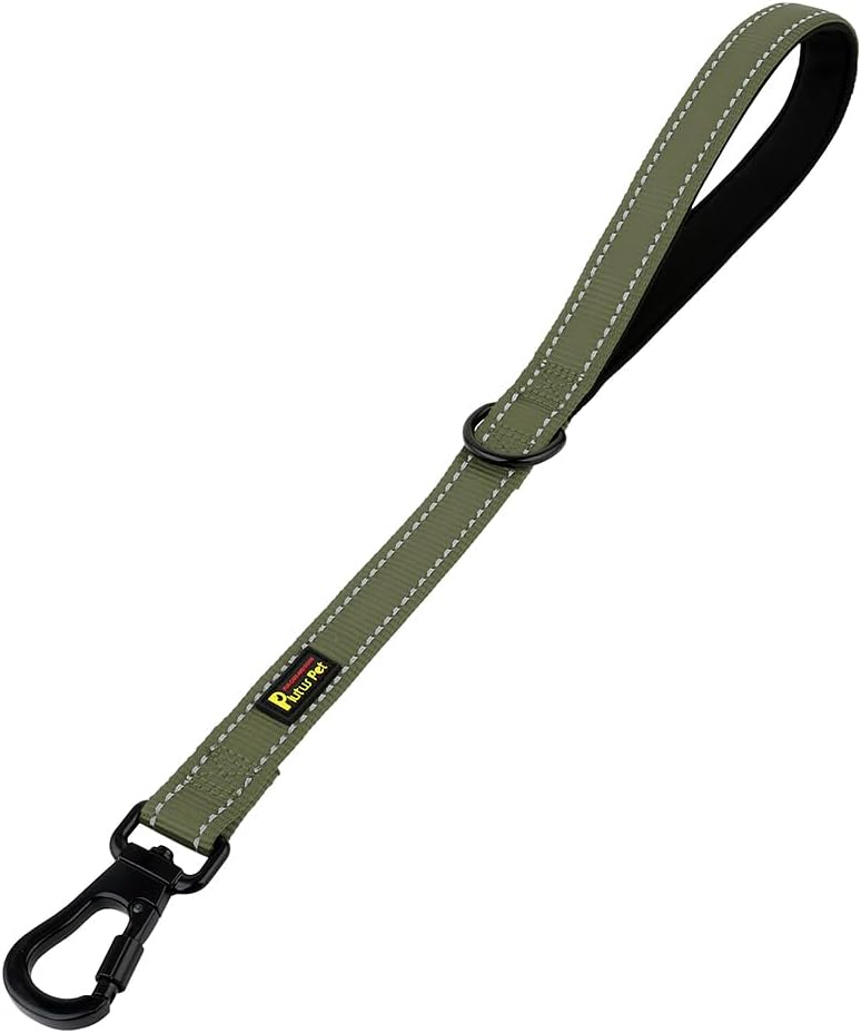 PLUTUS PET 10 Inch Short Dog Leash for Large Dogs with Locking Carabiner Clip & Padded Handle 10", Pink - Image 9