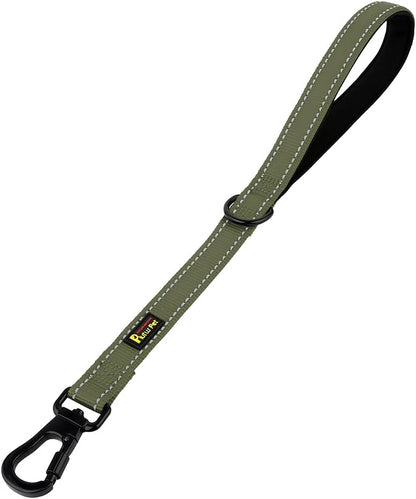 PLUTUS PET 10 Inch Short Dog Leash for Large Dogs with Locking Carabiner Clip & Padded Handle 10", Pink - Image 9