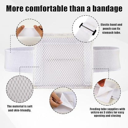 Concealed gastrostomy tube holder under clothing