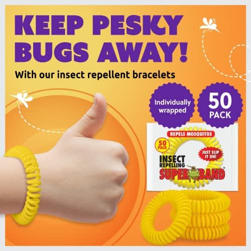 Box of 50 Evergreen Research insect repelling bracelets