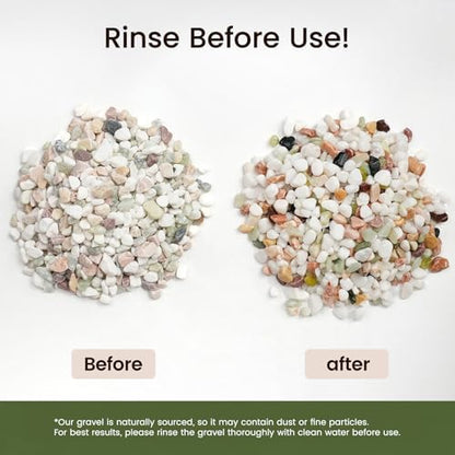 Consdan natural gravel used in decorative plant pots