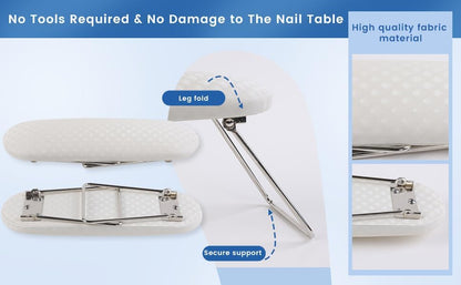 Ylhzpl nail arm rest cushion on a professional salon desk